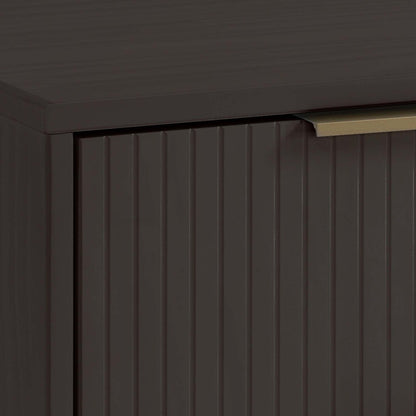 Manhattan Comfort - 2-Piece Granville Chest and Double Dresser with 11 Tall Dresser Drawers in Dark Grey - GRAN065 veiw 9