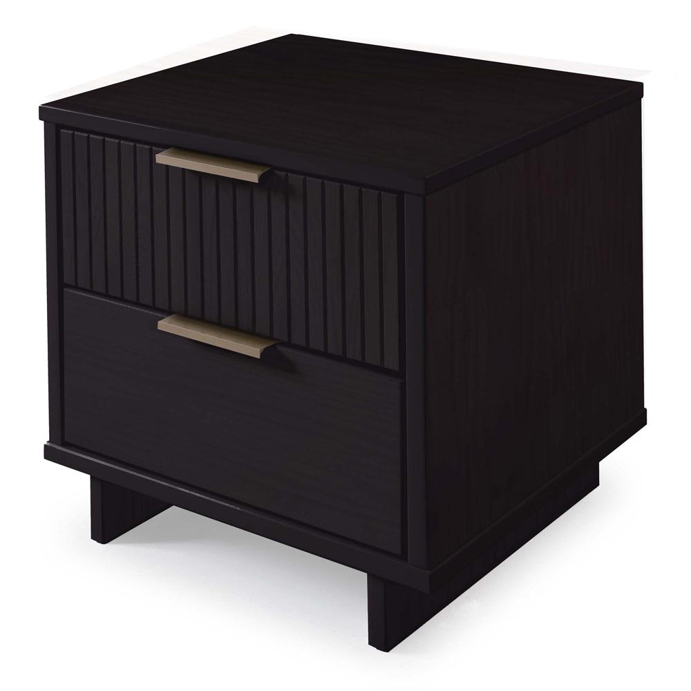 Manhattan Comfort - 3-Piece Granville Dresser Set - Tall Narrow, Double Dresser, and Nightstand with 13 Drawers in Black - GRAN072 veiw 7