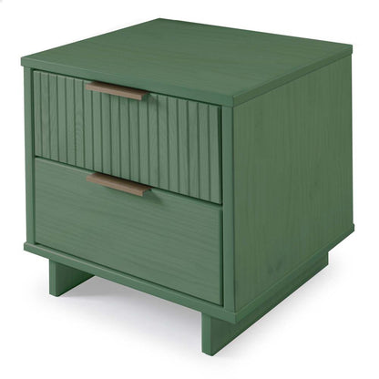 Manhattan Comfort - 3-Piece Granville Dresser Set - Tall Narrow, Double Dresser, and Nightstand with 13 Drawers in Sage Green - GRAN073 veiw 7