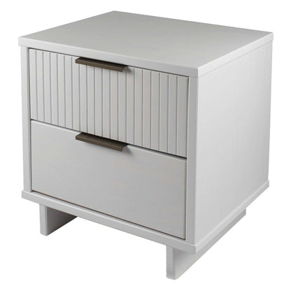 Manhattan Comfort - 3-Piece Granville Dresser Set - Tall Narrow, Double Dresser, and Nightstand with 13 Drawers in White - GRAN071 veiw 7