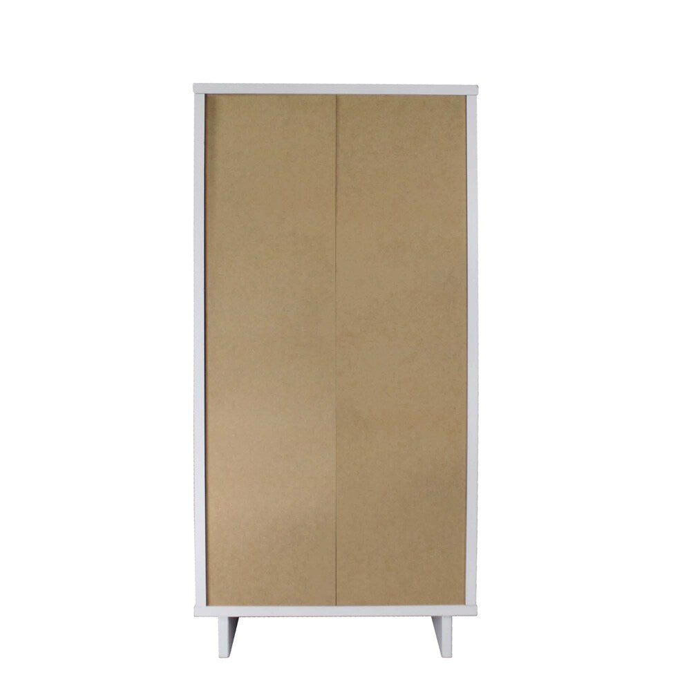 Manhattan Comfort - 3-Piece Granville Dresser Set - Tall Narrow, Double Dresser, and Nightstand with 13 Drawers in White - GRAN071 veiw 8