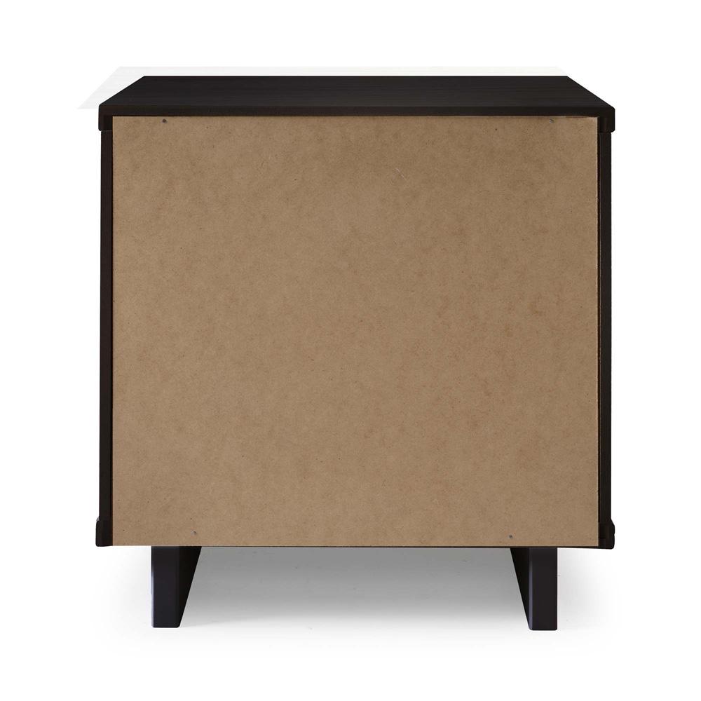 Manhattan Comfort - Granville Nightstand 1.0 with 1 Full Extension Drawers in Black - NS-5002 veiw 7