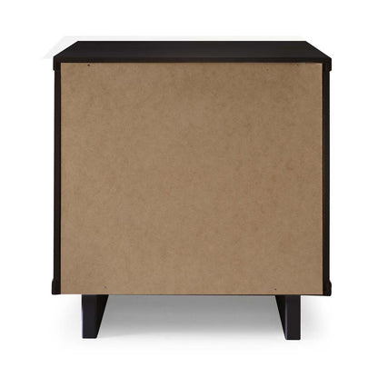 Manhattan Comfort - Granville Nightstand 1.0 with 1 Full Extension Drawers in Black - NS-5002 veiw 7