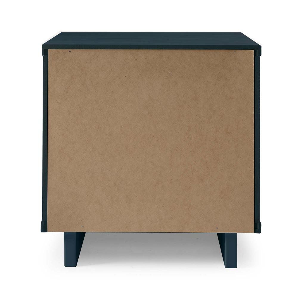 Manhattan Comfort - Granville Nightstand 1.0 with 1 Full Extension Drawers in Midnight Blue - NS-5004 veiw 7