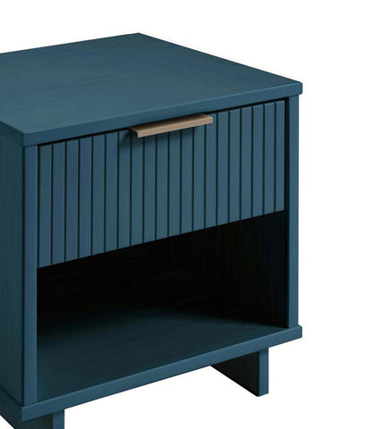 Manhattan Comfort - Granville Nightstand 1.0 with 1 Full Extension Drawers in Midnight Blue - NS-5004 veiw 8