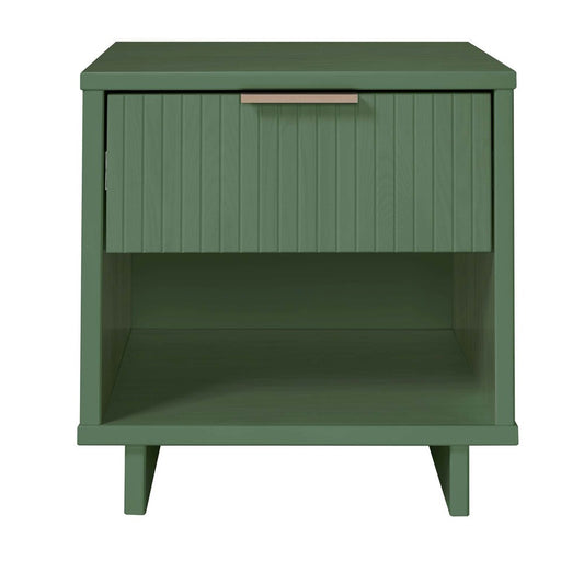 Manhattan Comfort - Granville Nightstand 1.0 with 1 Full Extension Drawers in Sage Green - NS-5003 veiw 1