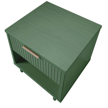 Manhattan Comfort - Granville Nightstand 1.0 with 1 Full Extension Drawers in Sage Green - NS-5003 veiw 4