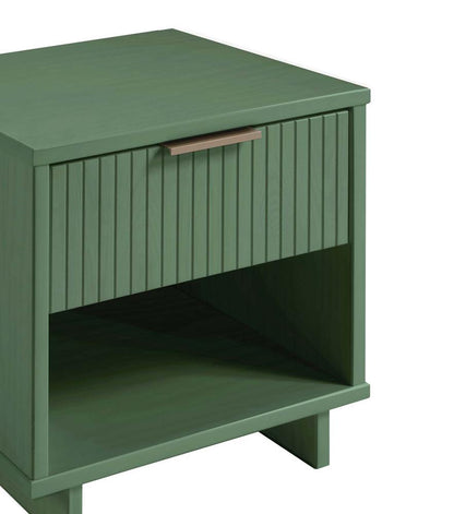 Manhattan Comfort - Granville Nightstand 1.0 with 1 Full Extension Drawers in Sage Green - NS-5003 veiw 8