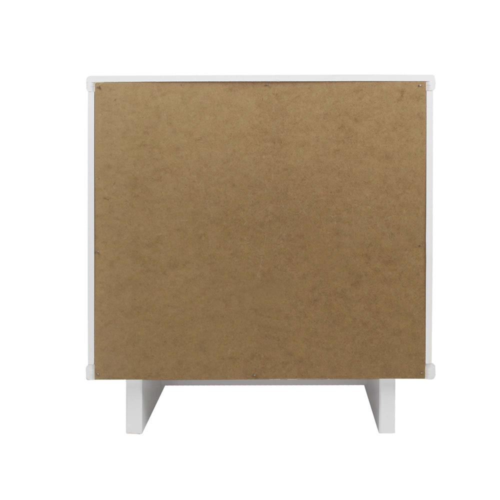 Manhattan Comfort - Granville Nightstand 1.0 with 1 Full Extension Drawers in White - NS-5001 veiw 7