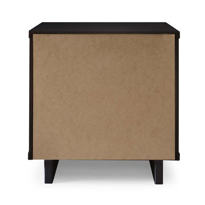 Manhattan Comfort - Granville Nightstand 2.0 with 2 Full Extension Drawers in Black - NS-5012 veiw 7