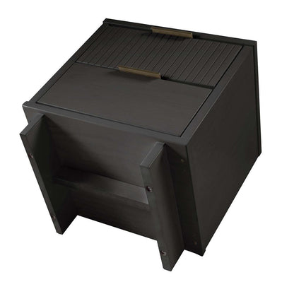 Manhattan Comfort - Granville Nightstand 2.0 with 2 Full Extension Drawers in Dark Grey - NS-5015 veiw 6
