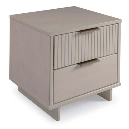 Manhattan Comfort - Granville Nightstand 2.0 with 2 Full Extension Drawers in Light Grey - NS-5016 veiw 2