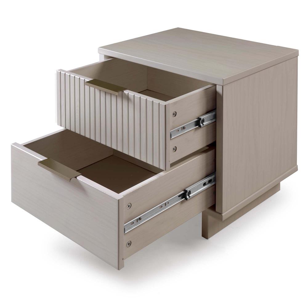 Manhattan Comfort - Granville Nightstand 2.0 with 2 Full Extension Drawers in Light Grey - NS-5016 veiw 5
