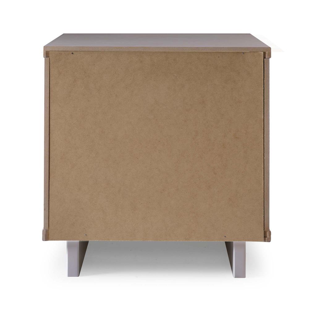 Manhattan Comfort - Granville Nightstand 2.0 with 2 Full Extension Drawers in Light Grey - NS-5016 veiw 7