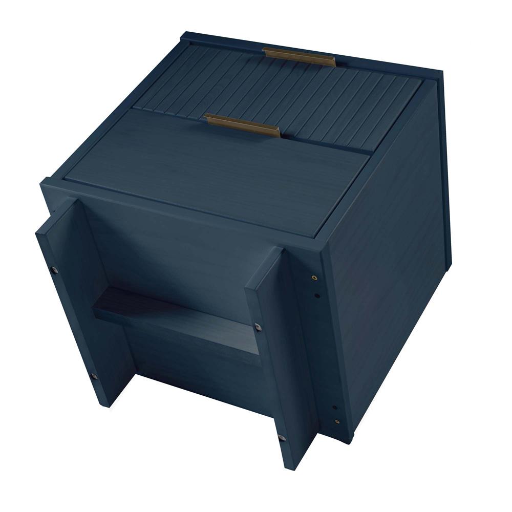 Manhattan Comfort - Granville Nightstand 2.0 with 2 Full Extension Drawers in Midnight Blue - NS-5014 veiw 6