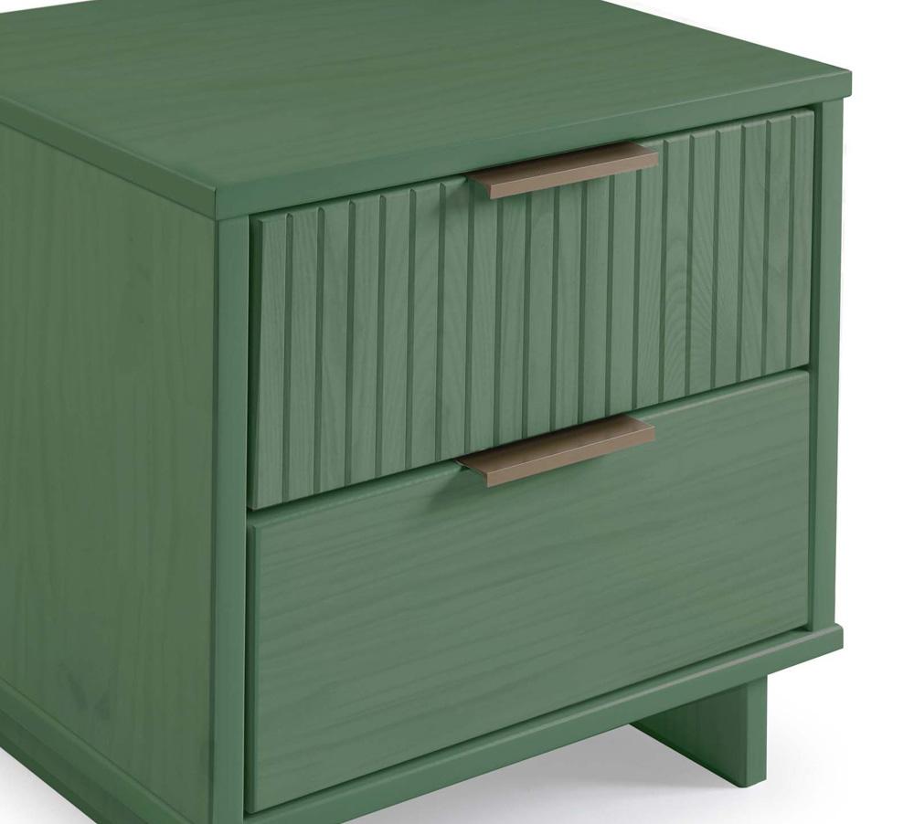 Manhattan Comfort - Granville Nightstand 2.0 with 2 Full Extension Drawers in Sage Green - NS-5013 veiw 8