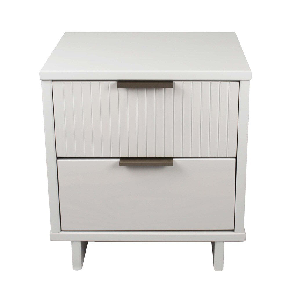 Manhattan Comfort - Granville Nightstand 2.0 with 2 Full Extension Drawers in White - NS-5011 veiw 1