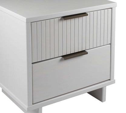 Manhattan Comfort - Granville Nightstand 2.0 with 2 Full Extension Drawers in White - NS-5011 veiw 8