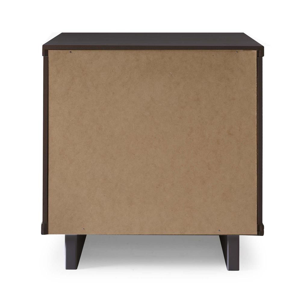 Manhattan Comfort - Granville Nightstand with 2 Full Extension Drawers in Dark Grey - Set of 2 - 2-NS-5005 veiw 7