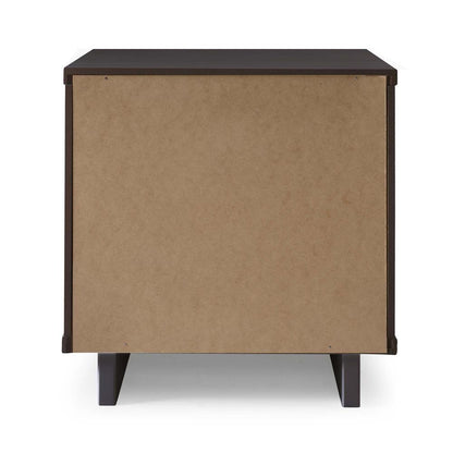 Manhattan Comfort - Granville Nightstand with 2 Full Extension Drawers in Dark Grey - Set of 2 - 2-NS-5005 veiw 7