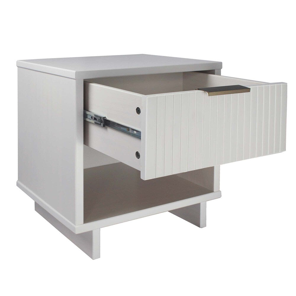 Manhattan Comfort - Granville Nightstand with 2 Full Extension Drawers in White - Set of 2 - 2-NS-5001 veiw 6
