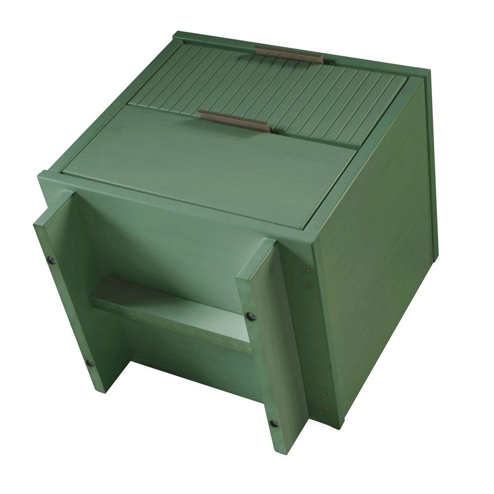 Manhattan Comfort - Granville Nightstand with 4 Full Extension Drawers in Sage Green - Set of 2 - 2-NS-5013 veiw 5
