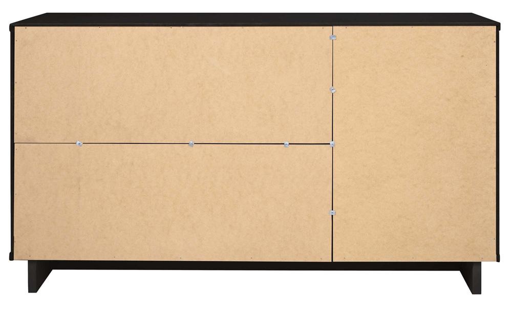 Manhattan Comfort - Granville Sideboard with 3 Full Extension Drawers in Black - SB-5002 veiw 8