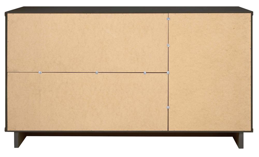 Manhattan Comfort - Granville Sideboard with 3 Full Extension Drawers in Dark Grey - SB-5005 veiw 8