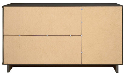 Manhattan Comfort - Granville Sideboard with 3 Full Extension Drawers in Dark Grey - SB-5005 veiw 8
