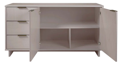 Manhattan Comfort - Granville Sideboard with 3 Full Extension Drawers in Light Grey - SB-5006 veiw 7