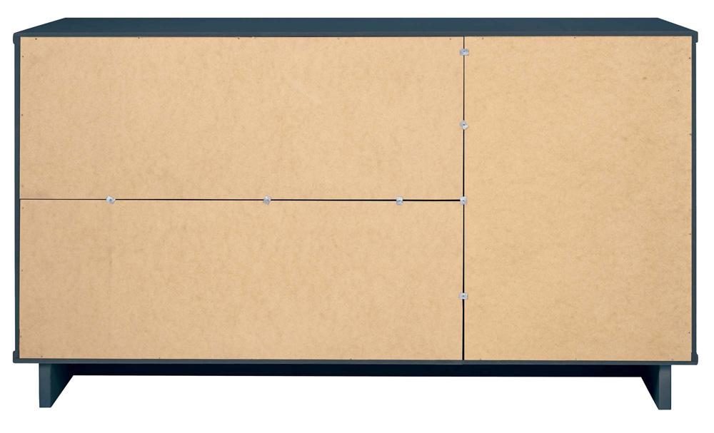Manhattan Comfort - Granville Sideboard with 3 Full Extension Drawers in Midnight Blue - SB-5004 veiw 8