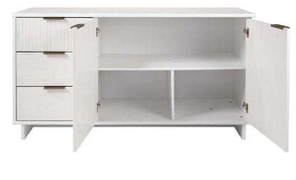 Manhattan Comfort - Granville Sideboard with 3 Full Extension Drawers in White - SB-5001 veiw 7