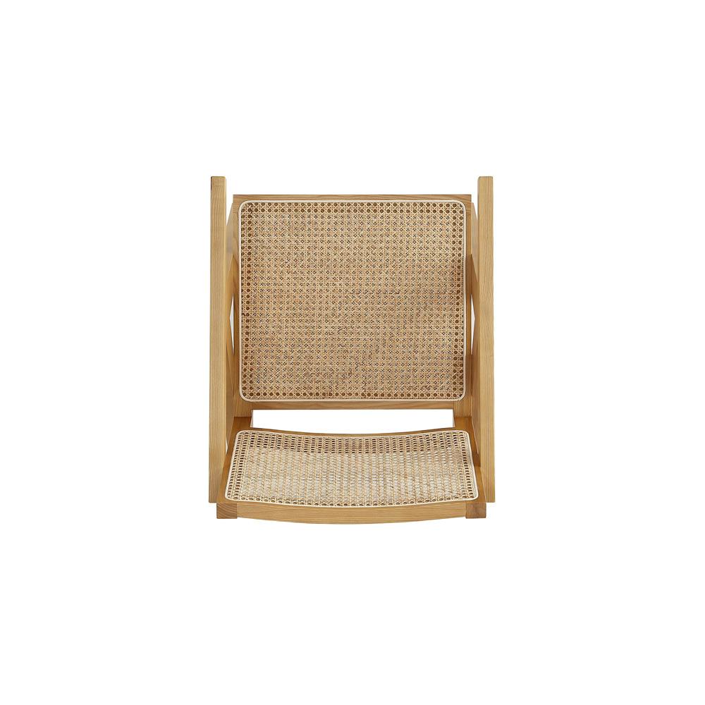 Manhattan Comfort - Hamlet Accent Chair with American Ash Wood Legs in Nature - ACCA04-NA veiw 6