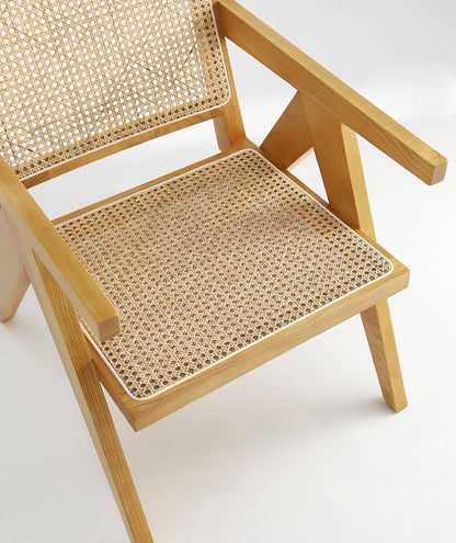 Manhattan Comfort - Hamlet Accent Chair with American Ash Wood Legs in Nature - ACCA04-NA veiw 7