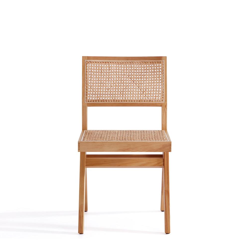 Manhattan Comfort - Hamlet Dining Chair with American Ash Wood Legs in Nature - Set of 4 - 2-DCCA03-NA veiw 2