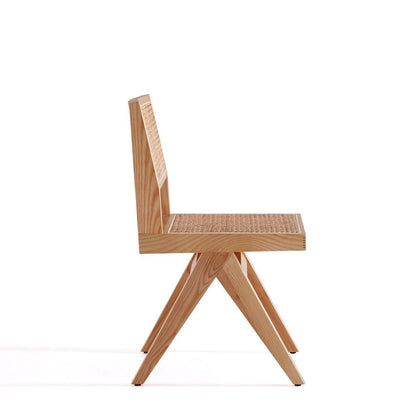 Manhattan Comfort - Hamlet Dining Chair with American Ash Wood Legs in Nature - Set of 4 - 2-DCCA03-NA veiw 4