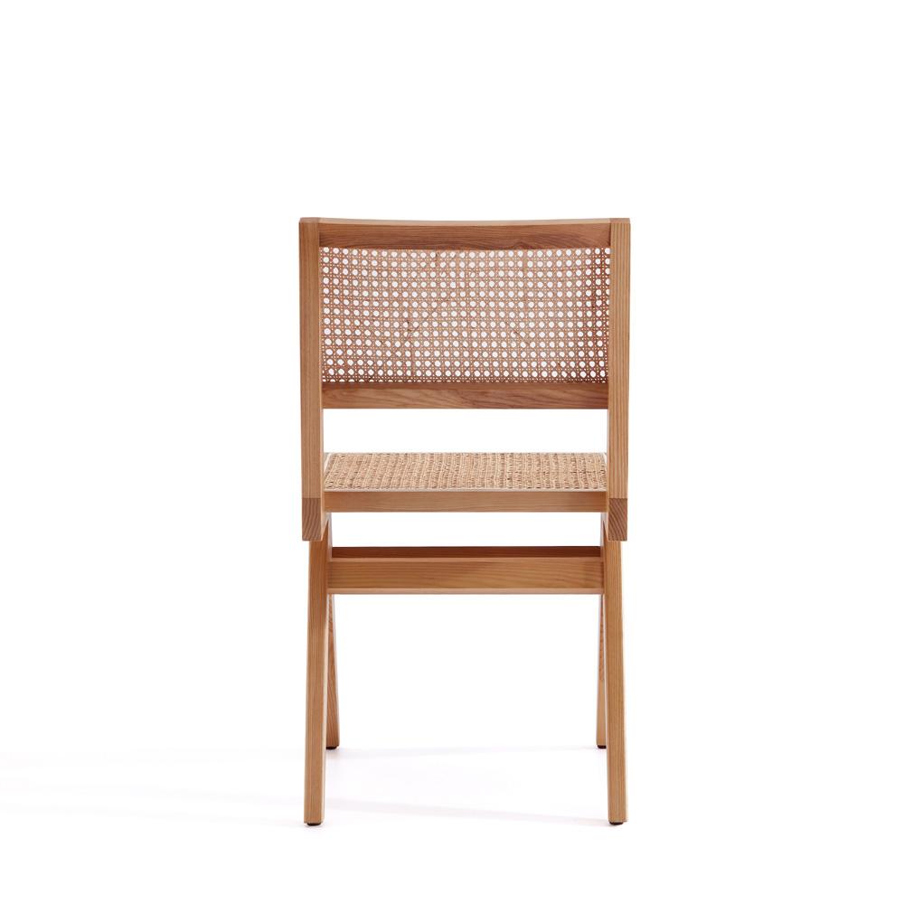 Manhattan Comfort - Hamlet Dining Chair with American Ash Wood Legs in Nature - Set of 4 - 2-DCCA03-NA veiw 5