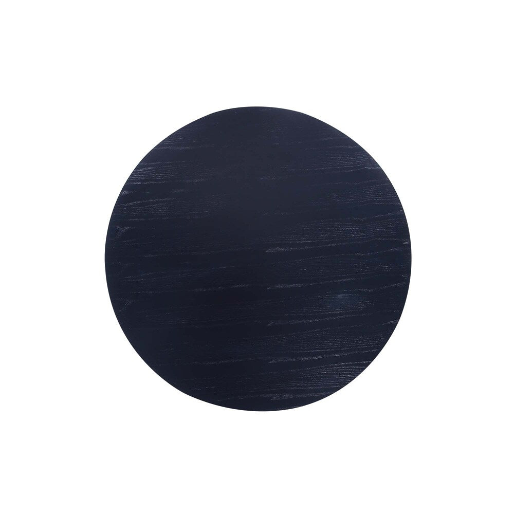 Manhattan Comfort - Hathaway 59x59 Dining Table with American Solid Ash Wood Legs in Black - DT05-BK veiw 3