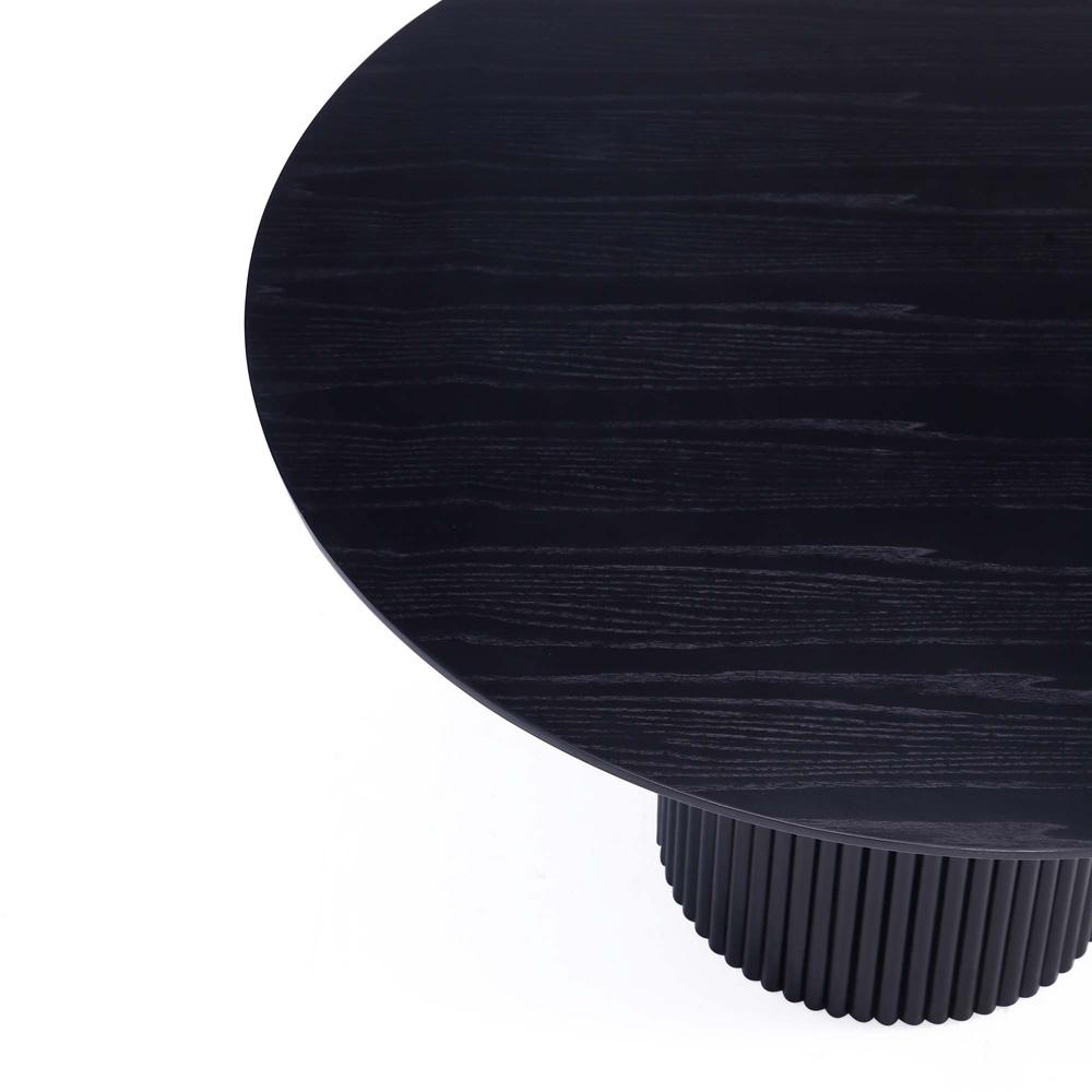 Manhattan Comfort - Hathaway 59x59 Dining Table with American Solid Ash Wood Legs in Black - DT05-BK veiw 4