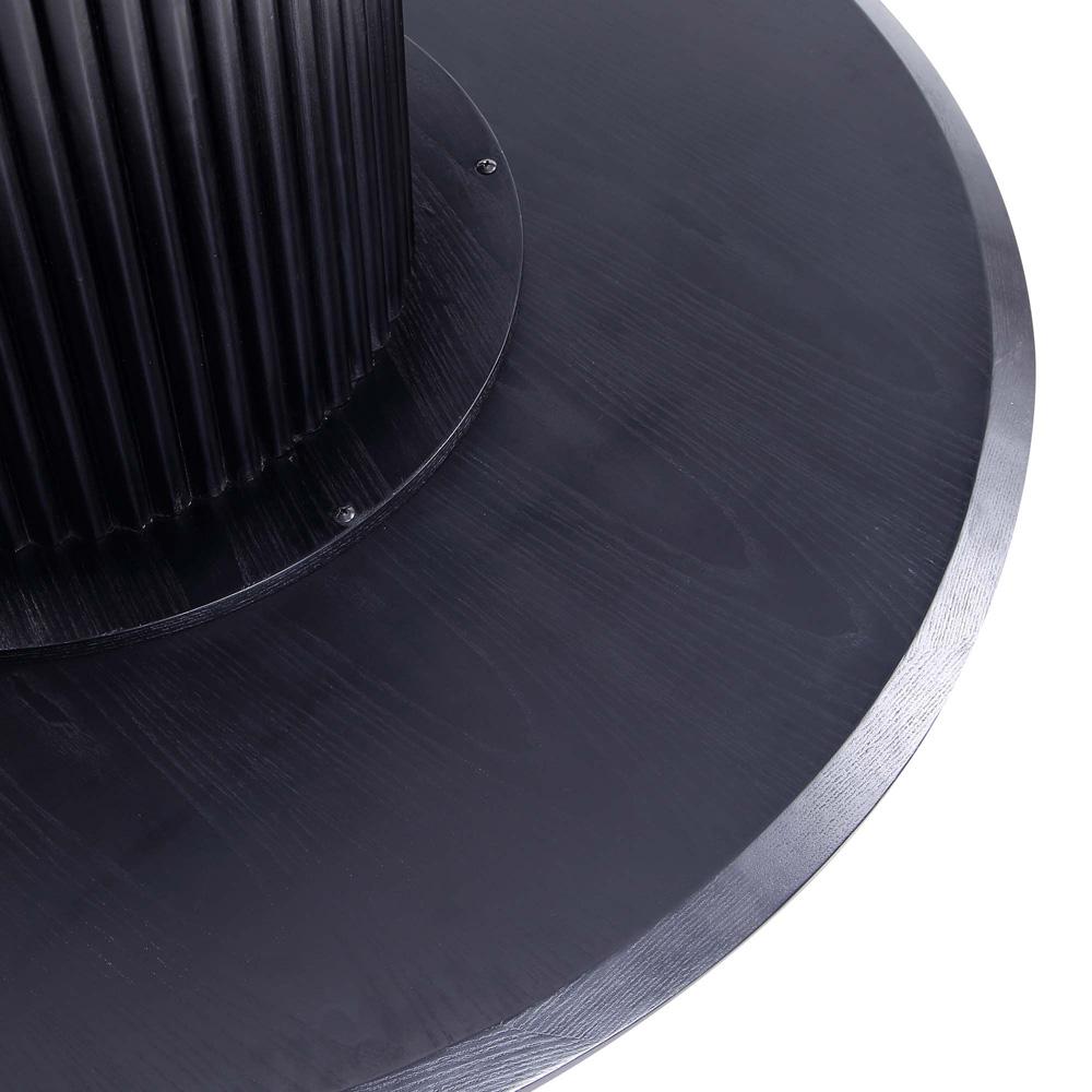 Manhattan Comfort - Hathaway 59x59 Dining Table with American Solid Ash Wood Legs in Black - DT05-BK veiw 5