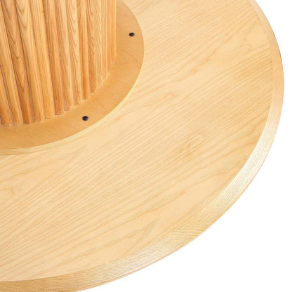 Manhattan Comfort - Hathaway 59x59 Dining Table with American Solid Ash Wood Legs in Nature - DT05-NA veiw 5