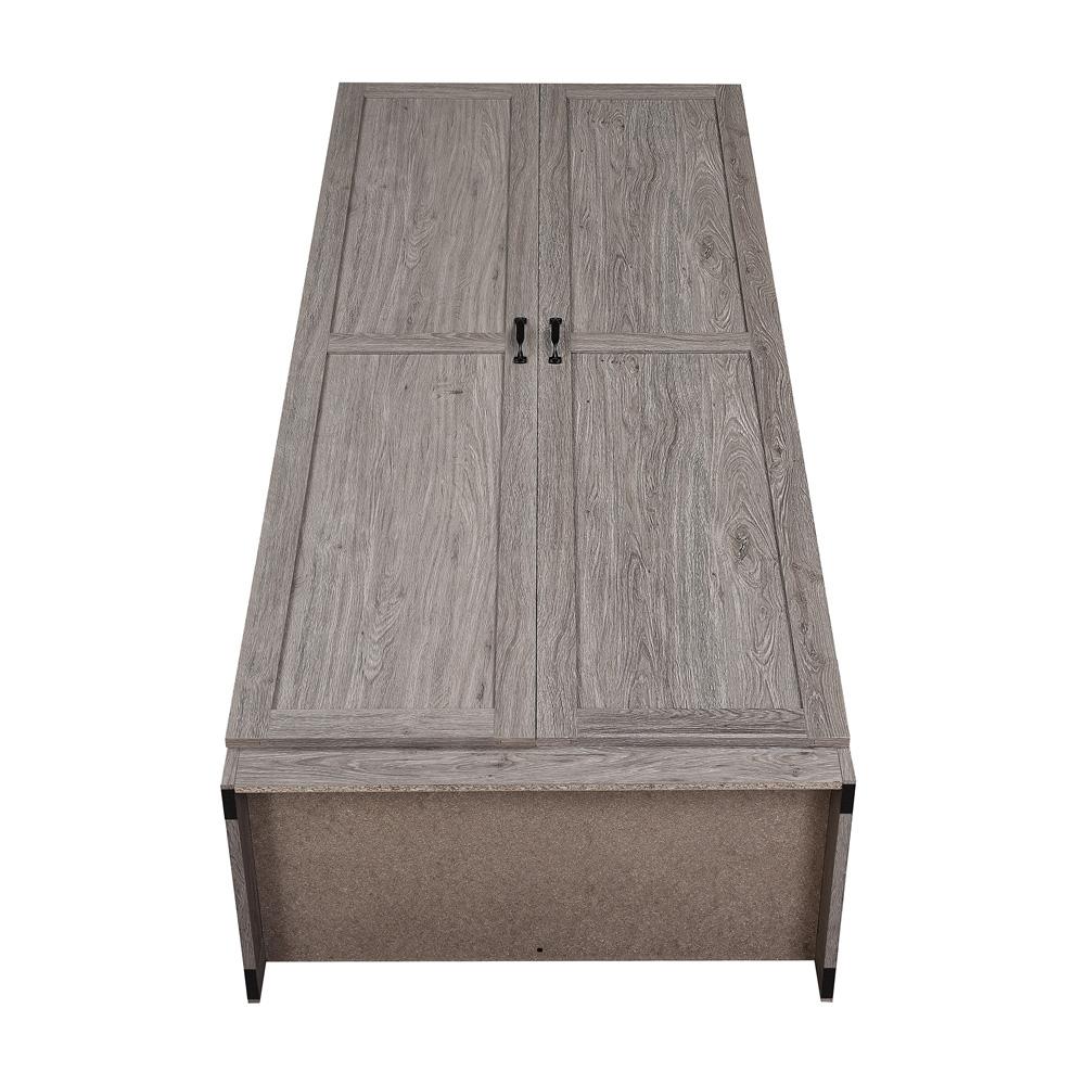 Manhattan Comfort - 2-Piece Hopkins Storage Closet with 11 Fixed & Adjustable Shelves in Grey - 2-23GLF-GY veiw 3