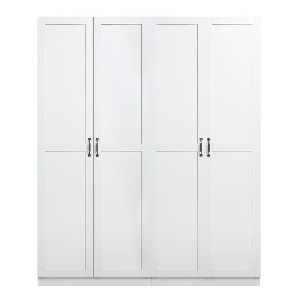 Manhattan Comfort - 2-Piece Hopkins Storage Closet with 11 Fixed & Adjustable Shelves in White - 2-23GLF-WH veiw 1