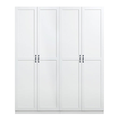 Manhattan Comfort - 2-Piece Hopkins Storage Closet with 11 Fixed & Adjustable Shelves in White - 2-23GLF-WH veiw 1