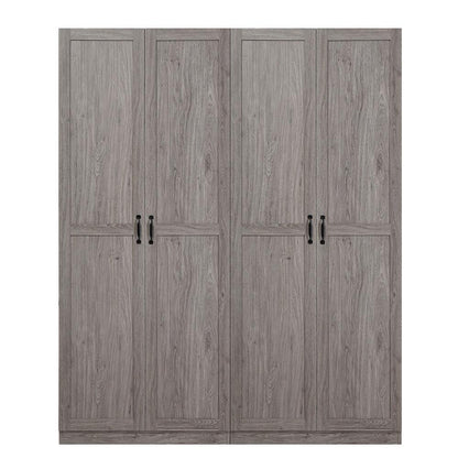 Manhattan Comfort - Hopkins Storage Closet with 14 Adjustable Shelves in Grey - Set of 2 - 2-2GLF-GY veiw 1