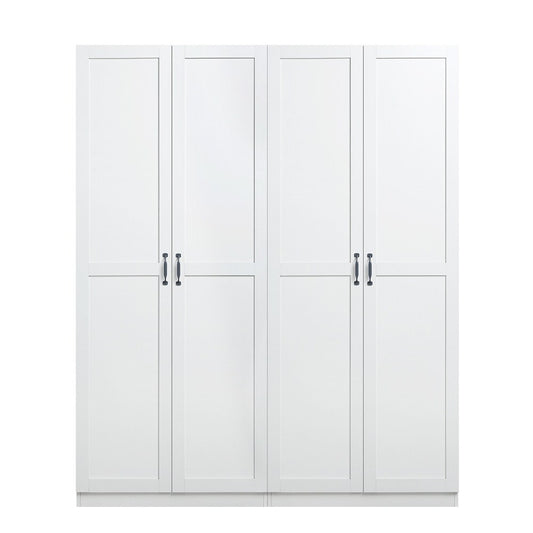 Manhattan Comfort - Hopkins Storage Closet with 14 Adjustable Shelves in White - Set of 2 - 2-2GLF-WH veiw 1