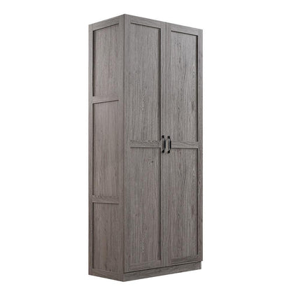 Manhattan Comfort - Hopkins Storage Closet with 7 Adjustable Shelves in Grey - 2GLF-GY veiw 3