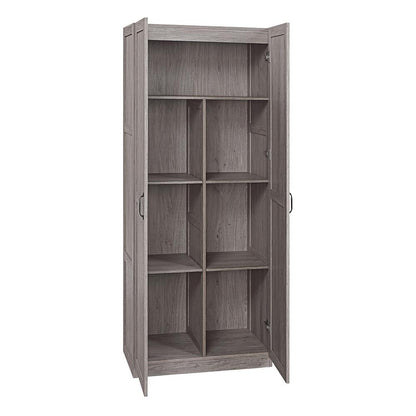 Manhattan Comfort - Hopkins Storage Closet with 7 Adjustable Shelves in Grey - 2GLF-GY veiw 4