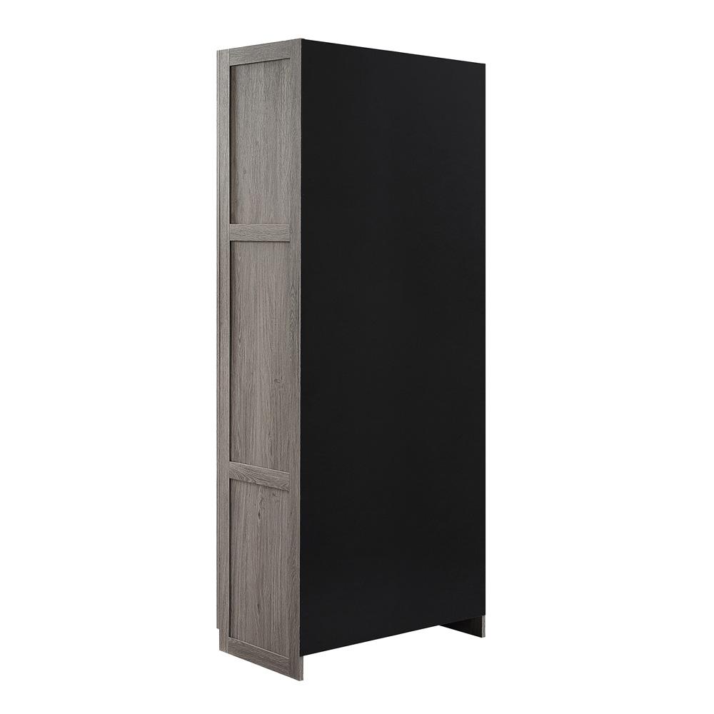 Manhattan Comfort - Hopkins Storage Closet with 7 Adjustable Shelves in Grey - 2GLF-GY veiw 8