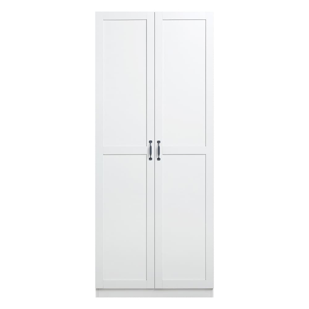 Manhattan Comfort - Hopkins Storage Closet with 7 Adjustable Shelves in White - 2GLF-WH veiw 1